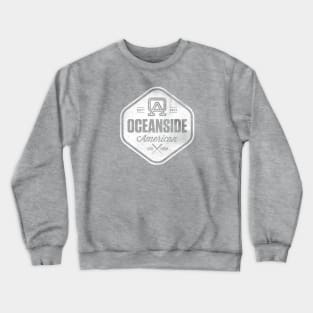 OALL Hex Design (Distressed White) Crewneck Sweatshirt